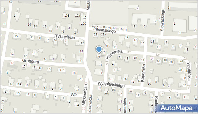 Brzeszcze, Kopernika Mikołaja, 5, mapa Brzeszcze