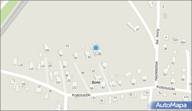 Brzeszcze, Kościuszki Tadeusza, gen., 78, mapa Brzeszcze