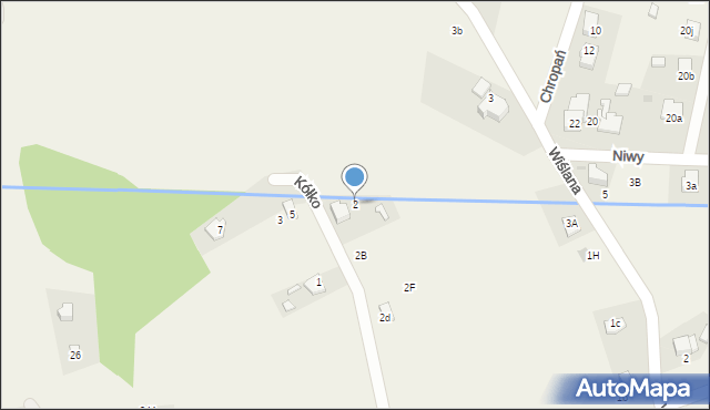 Brzezinka, Kółko, 2, mapa Brzezinka