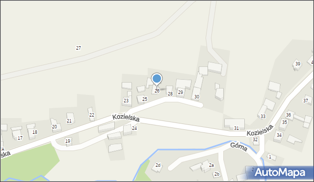 Brzeźnica, Kozielska, 26, mapa Brzeźnica