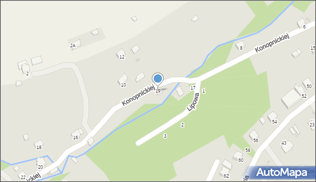 Brzozów, Konopnickiej Marii, 19, mapa Brzozów