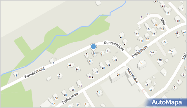 Brzozów, Konopnickiej Marii, 5, mapa Brzozów