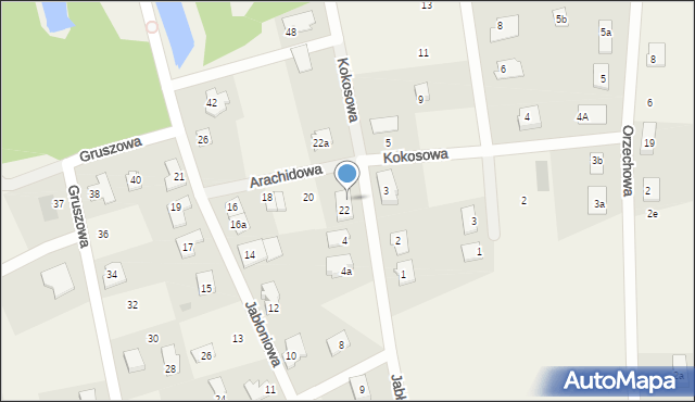 Brzozówka, Kokosowa, 6, mapa Brzozówka