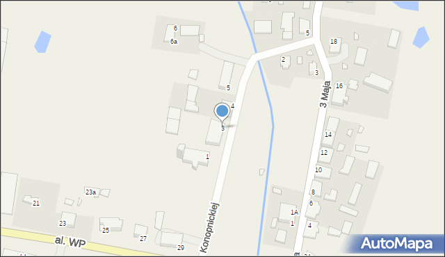 Budry, Konopnickiej Marii, 3, mapa Budry