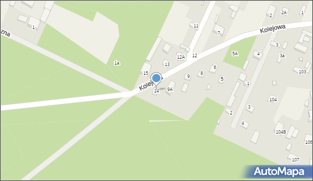 Budziszewice, Kolejowa, 14, mapa Budziszewice