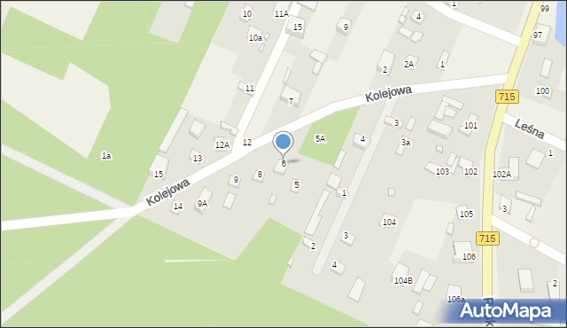 Budziszewice, Kolejowa, 6, mapa Budziszewice