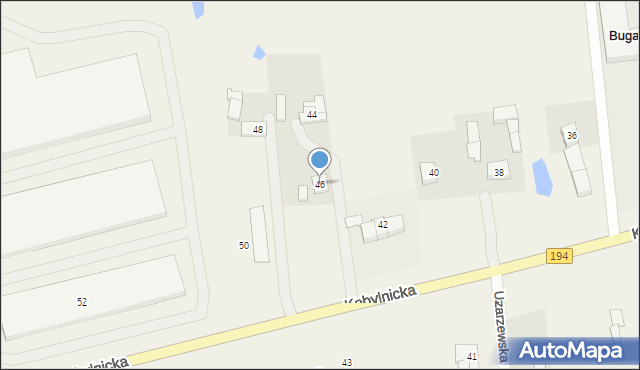 Bugaj, Kobylnicka, 46, mapa Bugaj