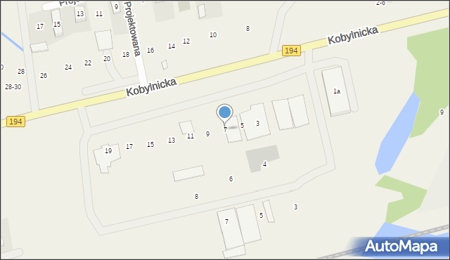 Bugaj, Kobylnicka, 7, mapa Bugaj