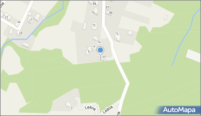 Bujaków, Koszary, 1, mapa Bujaków