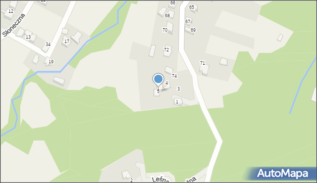 Bujaków, Koszary, 5, mapa Bujaków