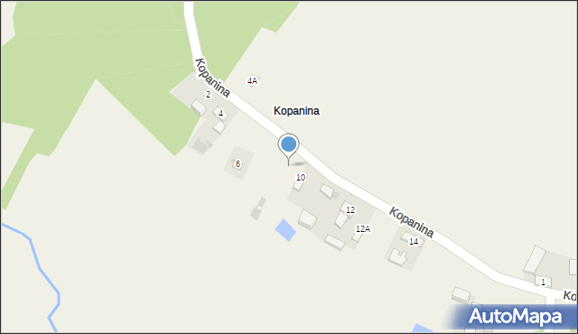 Bujniczki-Kolonia, Kopanina, 8, mapa Bujniczki-Kolonia