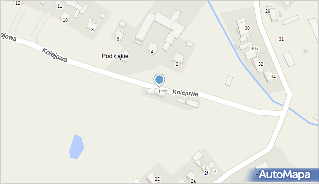 Bukowiec, Kolejowa, 1, mapa Bukowiec