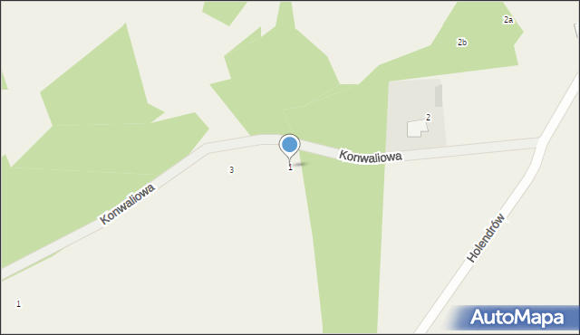 Burlaki, Konwaliowa, 1, mapa Burlaki