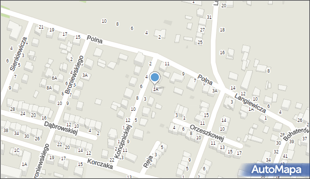 Busko-Zdrój, Konopnickiej Marii, 1A, mapa Busko-Zdrój