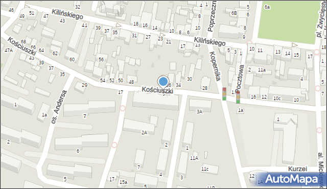 Busko-Zdrój, Kościuszki Tadeusza, gen., 5, mapa Busko-Zdrój