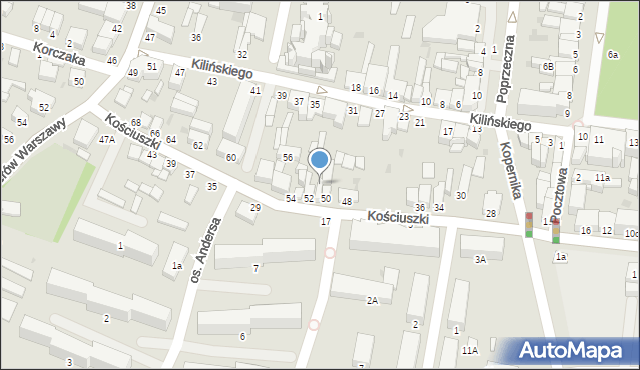 Busko-Zdrój, Kościuszki Tadeusza, gen., 50a, mapa Busko-Zdrój