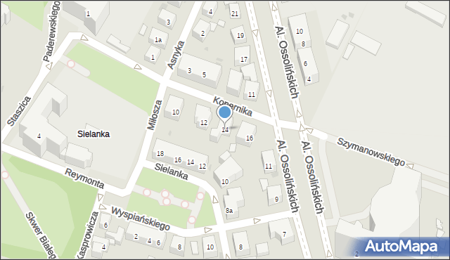 Bydgoszcz, Kopernika Mikołaja, 14, mapa Bydgoszczy