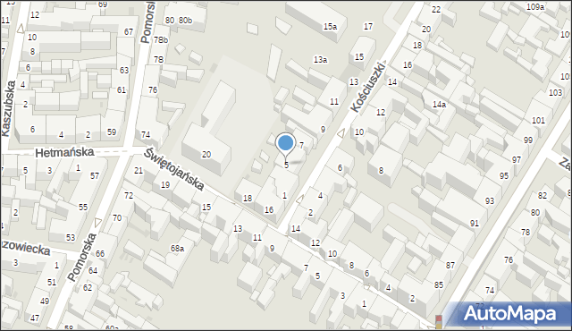 Bydgoszcz, Kościuszki Tadeusza, gen., 5, mapa Bydgoszczy