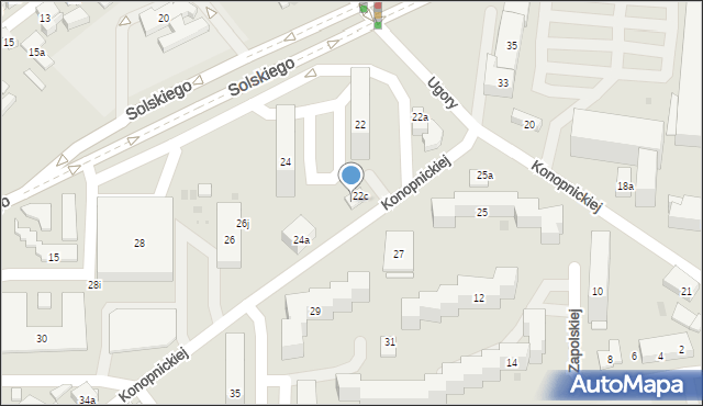 Bydgoszcz, Konopnickiej Marii, 22d, mapa Bydgoszczy