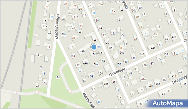 Bydgoszcz, Kosińskiego Amilkara, gen., 7a, mapa Bydgoszczy