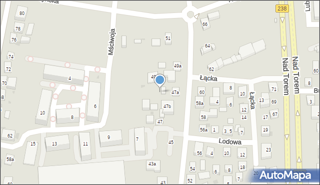 Bydgoszcz, Koronowska, 47e, mapa Bydgoszczy