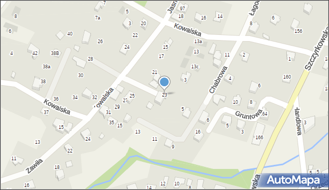 Bystra, Kowalska, 23, mapa Bystra