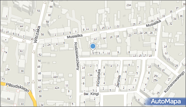 Bytom, Konopnickiej Marii, 1, mapa Bytomia