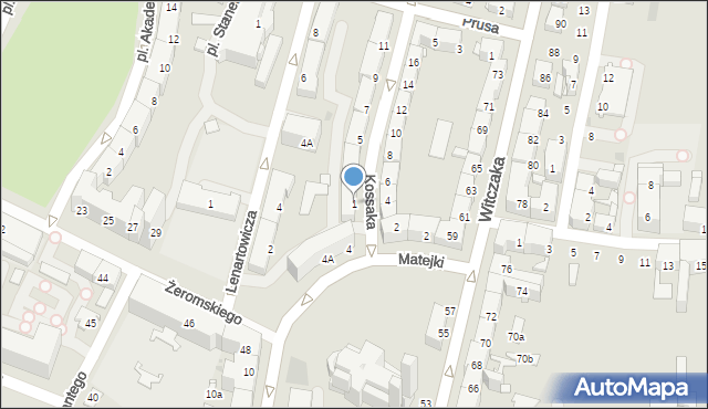 Bytom, Kossaka Juliusza, 1, mapa Bytomia