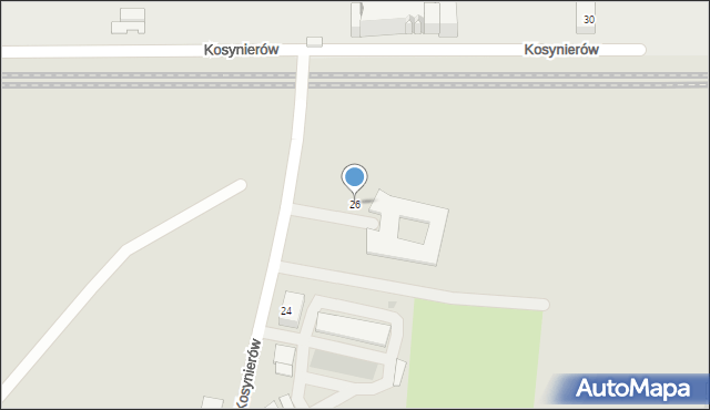 Bytom, Kosynierów, 26, mapa Bytomia