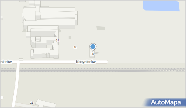 Bytom, Kosynierów, 30, mapa Bytomia