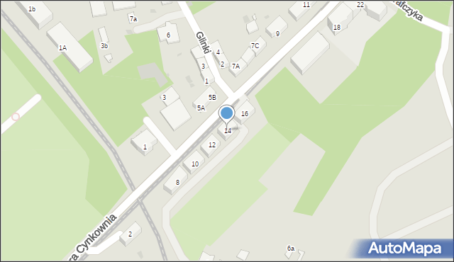 Bytom, Konstytucji, 14, mapa Bytomia