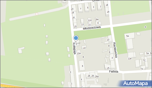 Bytom, Kołłątaja Hugo, 12, mapa Bytomia