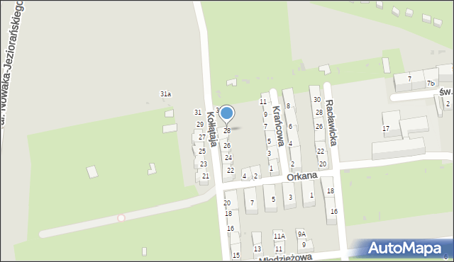 Bytom, Kołłątaja Hugo, 28, mapa Bytomia