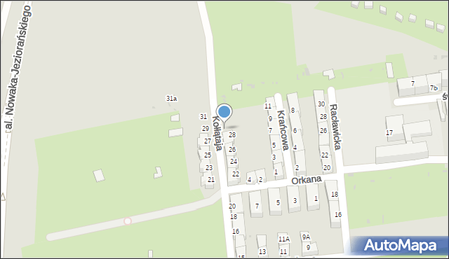 Bytom, Kołłątaja Hugo, 30, mapa Bytomia