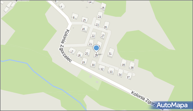 Bytom, Kolonia Zgorzelec, 29, mapa Bytomia