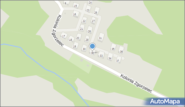 Bytom, Kolonia Zgorzelec, 32, mapa Bytomia