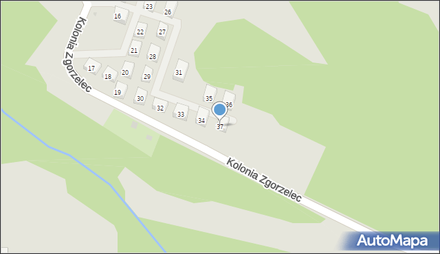 Bytom, Kolonia Zgorzelec, 37, mapa Bytomia