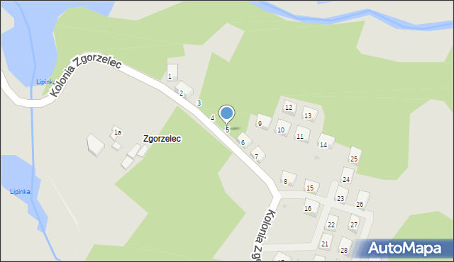 Bytom, Kolonia Zgorzelec, 5, mapa Bytomia