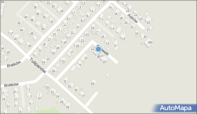 Bytom, Konwalii, 16, mapa Bytomia