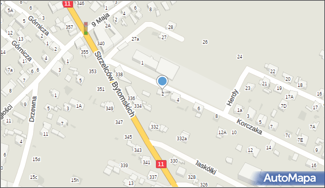 Bytom, Korczaka Janusza, 2, mapa Bytomia
