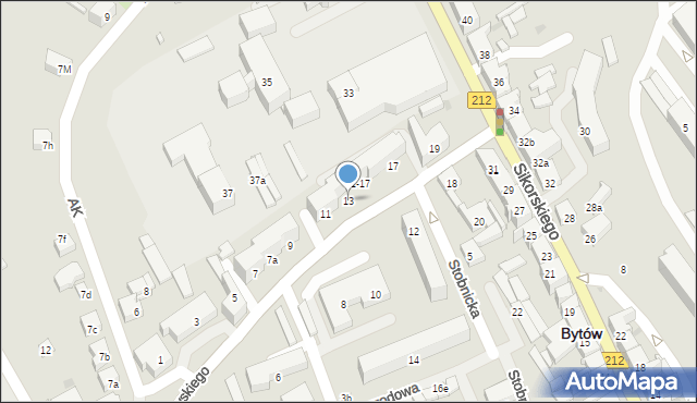 Bytów, Kochanowskiego Jana, 13, mapa Bytów