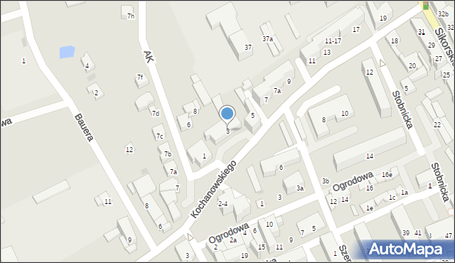 Bytów, Kochanowskiego Jana, 3, mapa Bytów