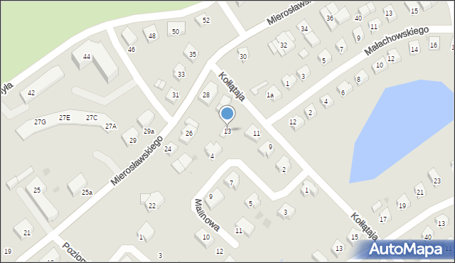 Bytów, Kołłątaja Hugo, 13, mapa Bytów