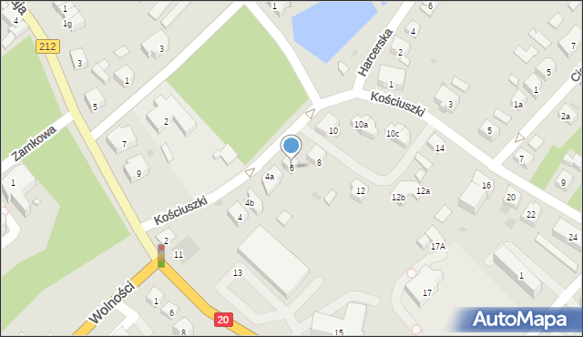 Bytów, Kościuszki Tadeusza, gen., 6, mapa Bytów