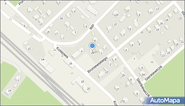 Celestynów, Kolejowa, 19, mapa Celestynów