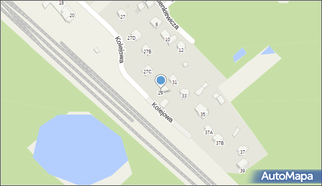 Celestynów, Kolejowa, 29, mapa Celestynów
