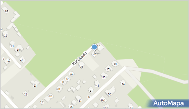 Celestynów, Kościuszki Tadeusza, gen., 40, mapa Celestynów