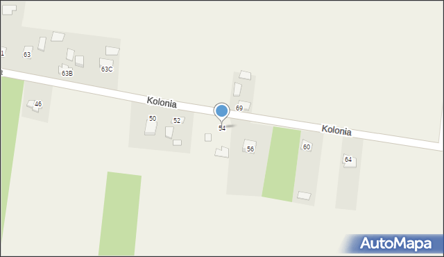 Chałupki, Kolonia, 54, mapa Chałupki