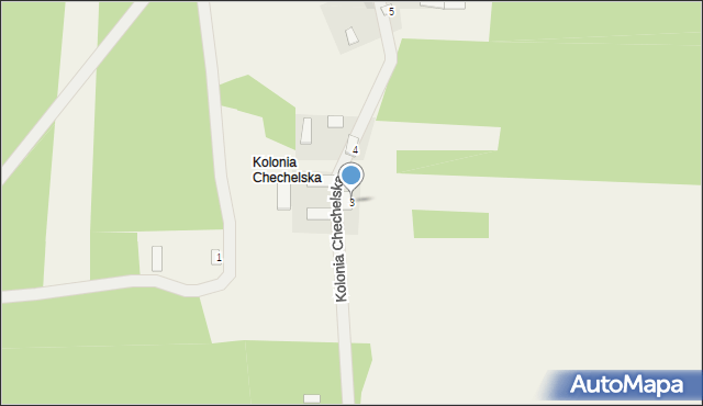 Chechły, Kolonia Chechelska, 3, mapa Chechły