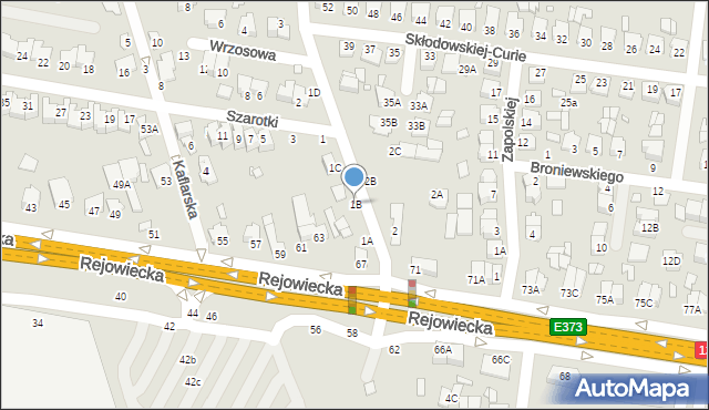 Chełm, Kochanowskiego Jana, 1B, mapa Chełma